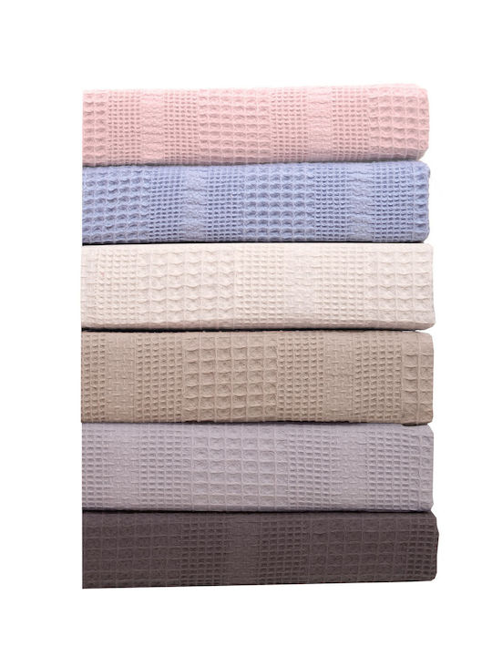 Viopros Αλέξα Κουβέρτα Πικέ King Size 260x240εκ. Εκρού