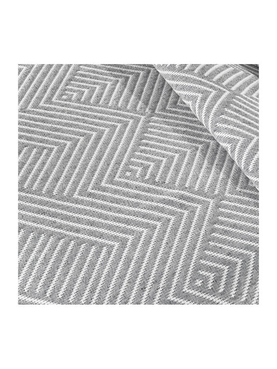 Guy Laroche Tetris Κουβέρτα Πικέ Μονή 160x260εκ. Silver