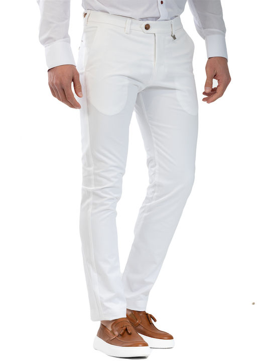 Vittorio Artist Men's Trousers Suit White