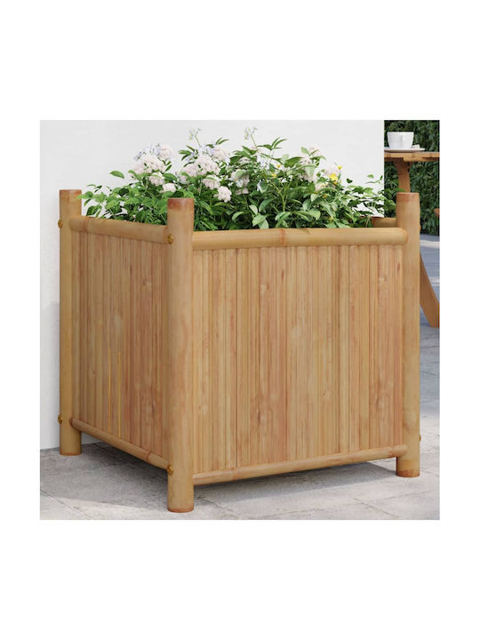 vidaXL Planter Box Bamboo Bamboo 50x50x50cm.