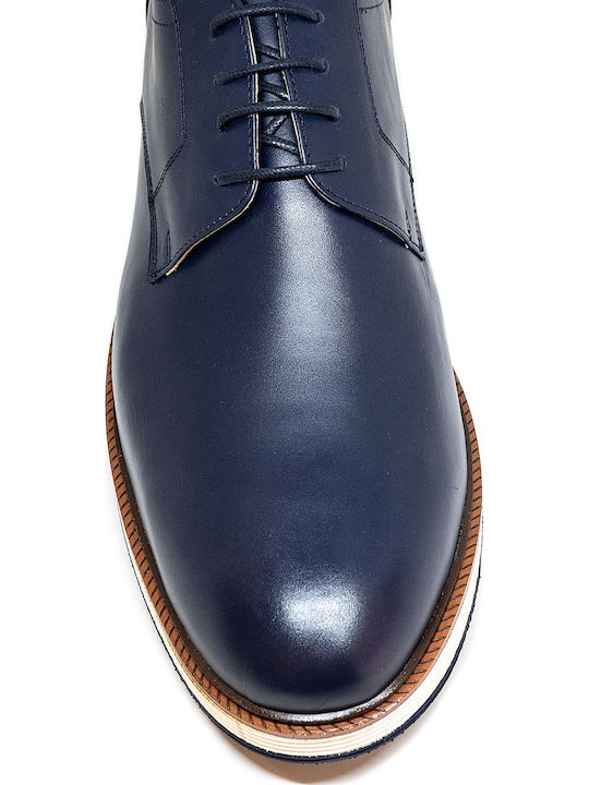 Men's Leather Casual Shoes Blue
