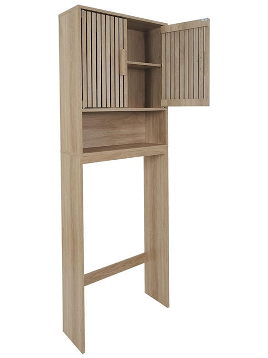 The Home Deco Factory Επιδαπέδια Ραφιέρα Μπάνιου Ξύλινη 60x20x166cm Καφέ