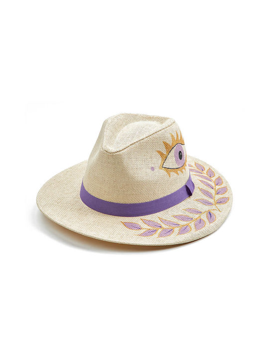 Verde Wicker Women's Hat Purple