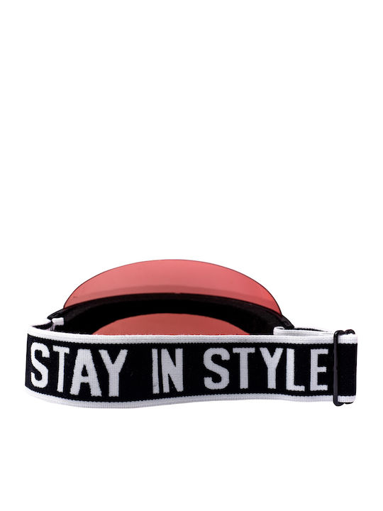 Brims and Trims Plastic Women's Visor Hat Red