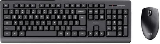 Trust Primo Fără fir Set tastatură și mouse Greacă