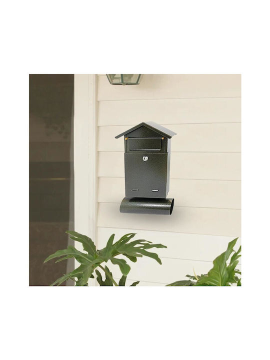 Damech Cutie Poștală pentru Exterior Inox în Culoarea Auriu 23x7x37.5cm