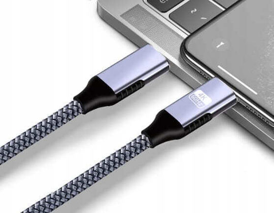 Zenwire Braided USB 2.0 Cable USB-C male - USB-C 100W PD Χρυσό 2m 1028757812