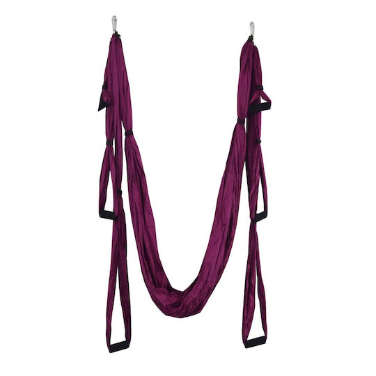 Kepeak Aerial Swing Anti-gravity Silk Hammock Handles Yoga Pilates Purple