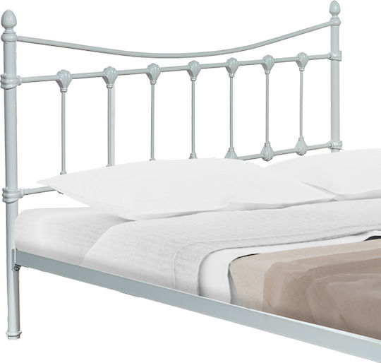 Beowulf Bett Doppelbett Metall White für Matratze 140x190cm