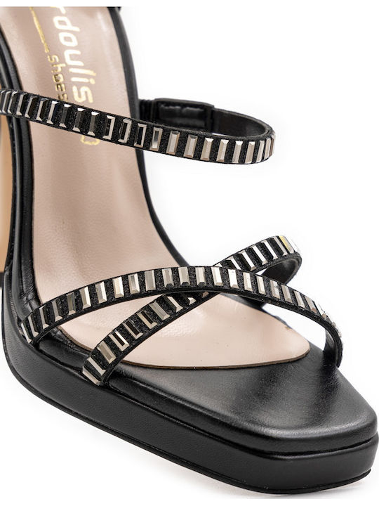 Leather Sandals Black