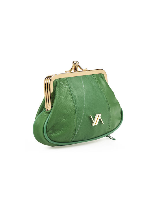 Verde Small Leather Women's Wallet Coins Green