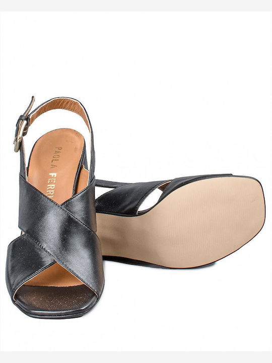 Leather Sandals Black