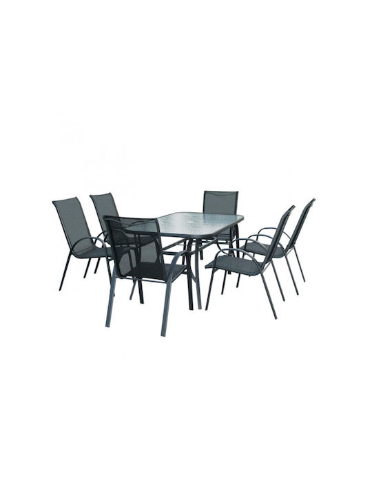 Heinner Garten- und Outdoor-Möbelset 7 Stück Für klassische Veranda