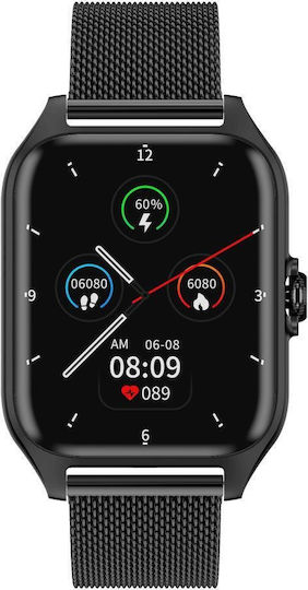 Garett Activity 2 Smartwatch με Παλμογράφο (Μαύρο)