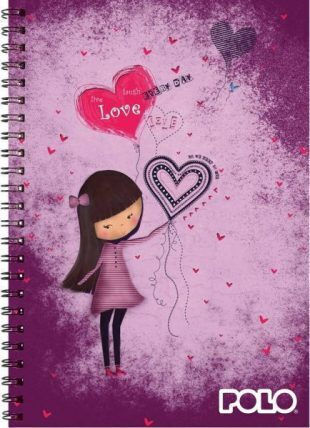 Polo Spiral Notebook Ruled 120 Sheets Dino 1pcs (Μiscellaneous Designs)
