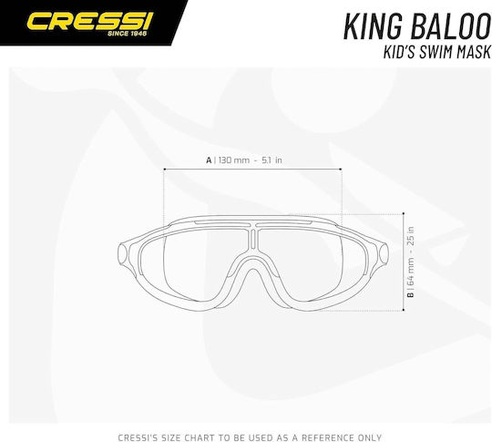 Cressi King Baloo Copil, Rama Lila, Alb