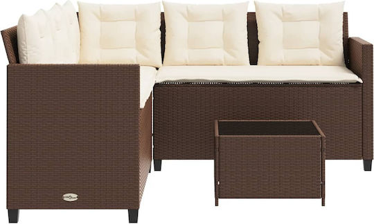 Garten- und Outdoor-Möbelsets 2 Stück Braune mit Kissen