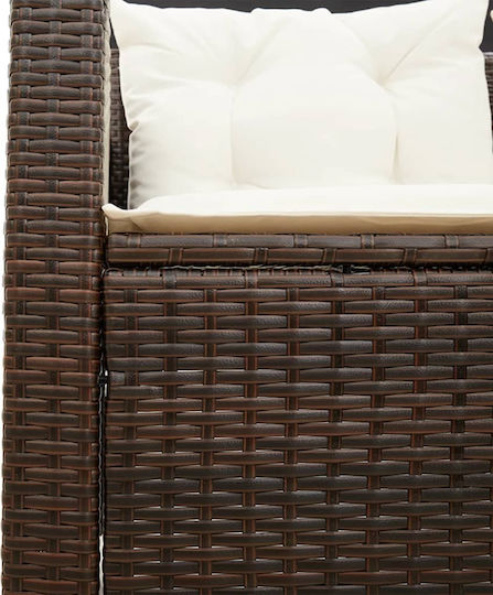 Garten- und Outdoor-Möbelsets 2 Stück Braune mit Kissen
