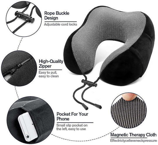 Μαξιλαράκι Ταξιδίου Μαξιλαράκι Memory Foam Μπλε