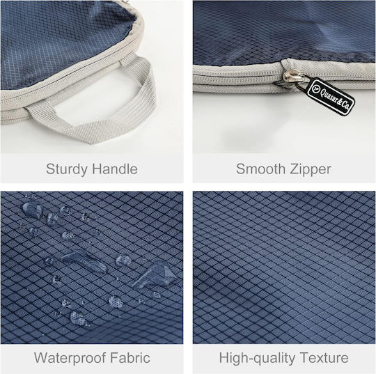 Quasar Luggage Organizer Covers Θήκη Οργάνωσης Μπλε 6τμχ