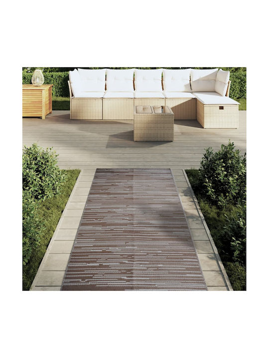 vidaXL Rug Outdoor Rectangular Coffee