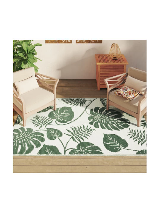 vidaXL Rug Outdoor Rectangular Green