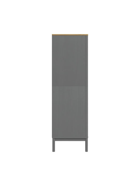 Δίφυλλη Ντουλάπα Γκρι 77x53x171cm