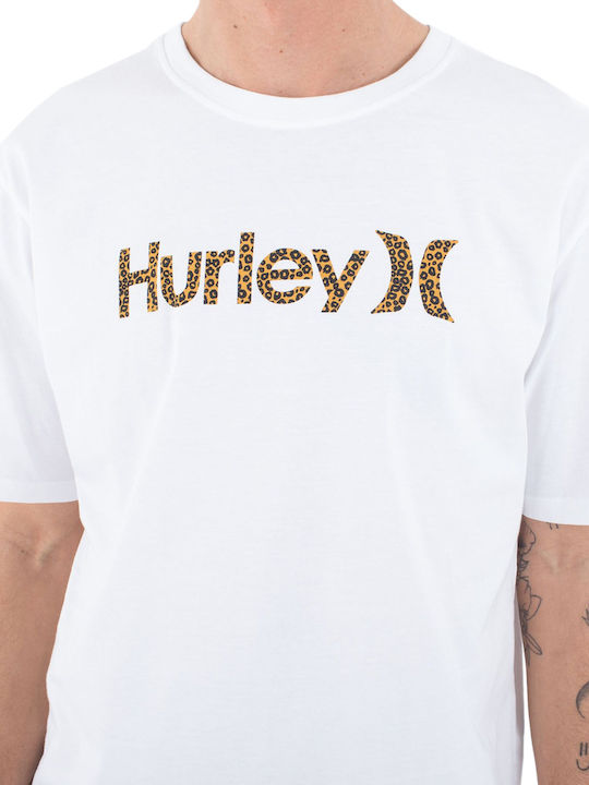 Hurley T-shirt Bărbătesc cu Mânecă Scurtă 100/white