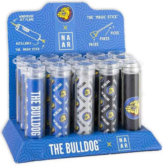 The Bulldog Amsterdam Αντιανεμικός Αναπτήρας Φλόγας σε Γκρι χρώμα