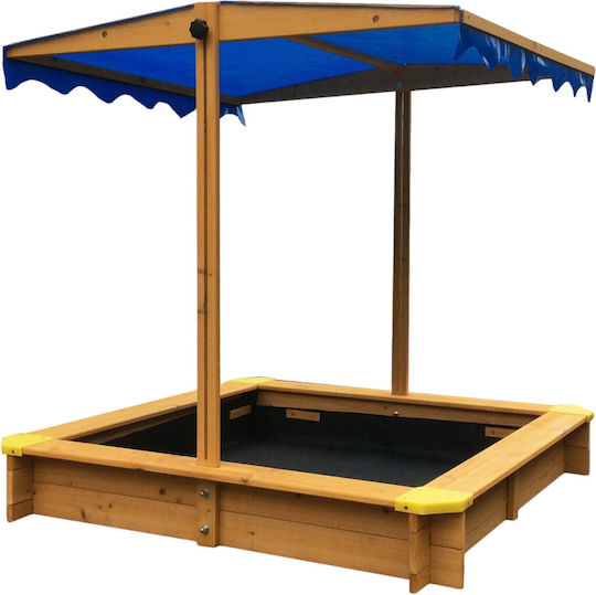 Sandkasten aus Holz 117x117cm.
