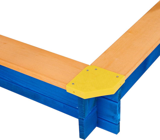 Sandkasten aus Holz 117x117cm.