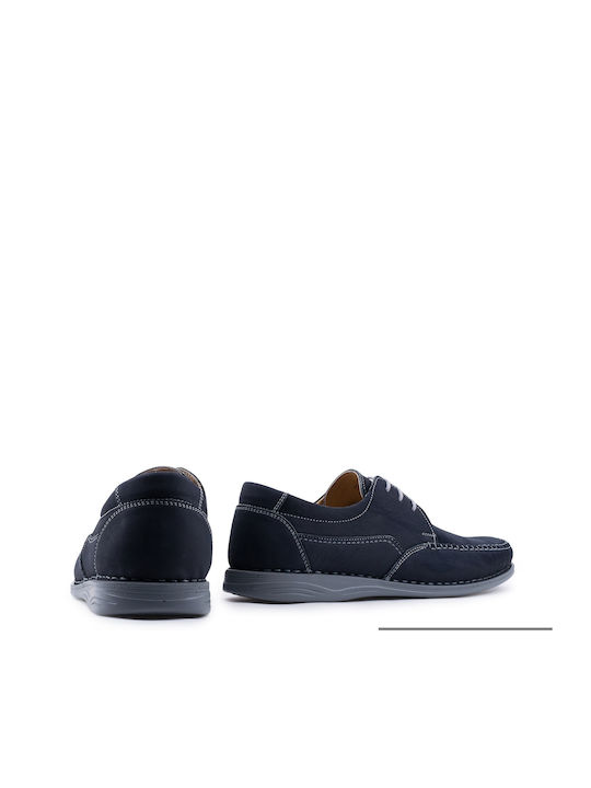 Men's Leather Casual Shoes Blue