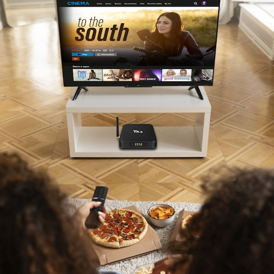 TV Box TX6 4K UHD with WiFi USB 3.0 4GB RAM and 4GB Storage Space with Operating System Android