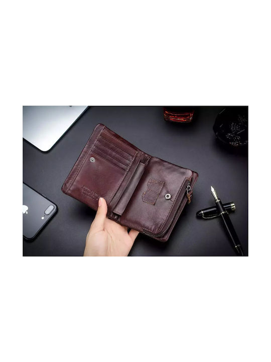 Bull Captain Qb-03 Men's Leather Wallet Brown