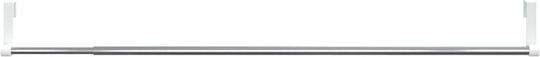 vidaXL Telescopic Shower Curtain Track Aluminium White 105cm