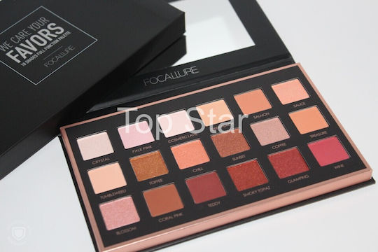 Focallure We Care Your Favors 02 Neutrals 18-Color Eye Shadow Palette