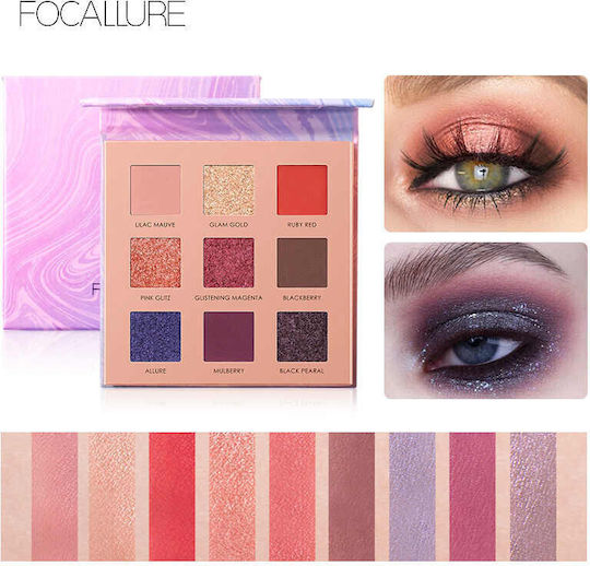 Trusa 9 Farduri De Pleoape Focallure Color Life #3 Night Elf