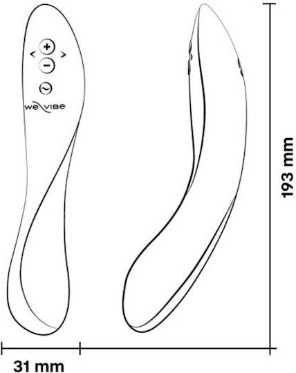 We-Vibe Δονητής G-Spot με Απομακρυσμένο Έλεγχο 21.7cm Μπλε