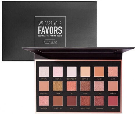 Focallure We Care Your Favors 02 Neutrals 18-Color Eye Shadow Palette