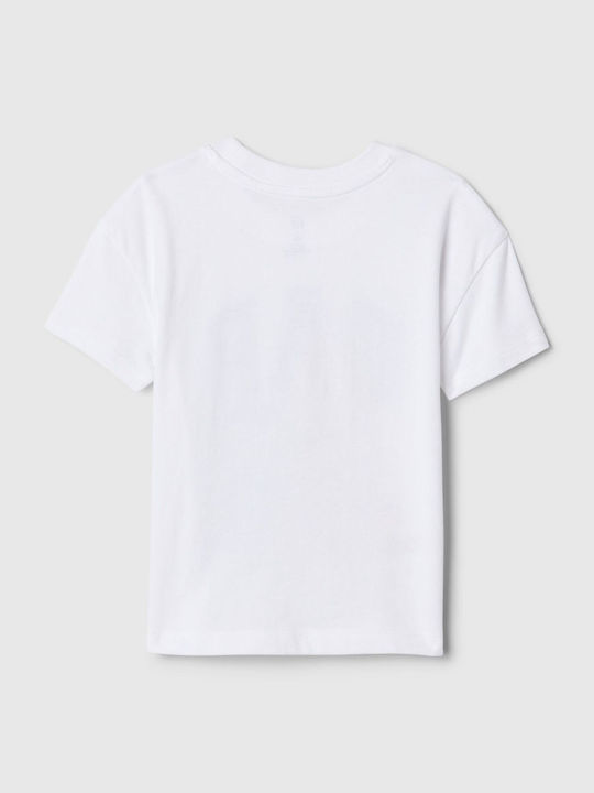 GAP Kids Blouse Short Sleeve Off White Peanuts Graphic