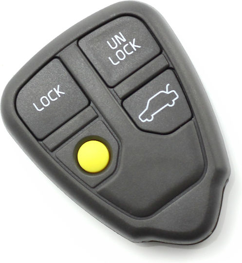 CarGuard Carcasă cheie auto cu lamă cu 4 butoane pentru Volvo