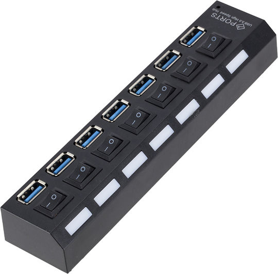 Hub 7 Θυρών USB 3.0 με σύνδεση USB-A
