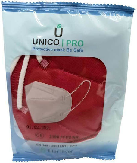 Unico Nanopro Protective Mask FFP2 Burgundy 5213011430093-25 25pcs
