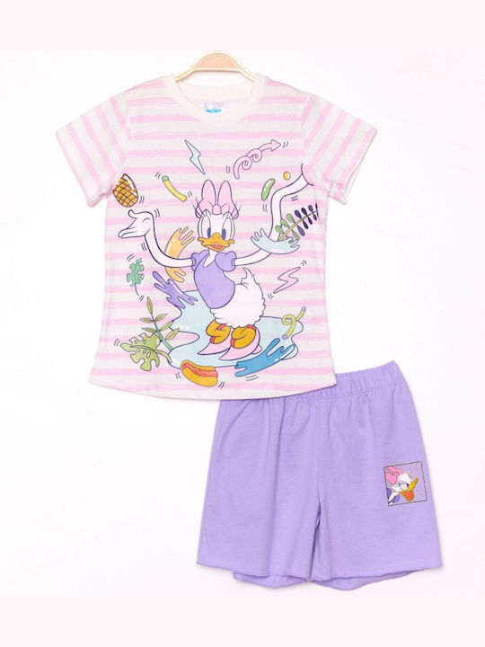 Disney Kids Pyjamas Summer Purple