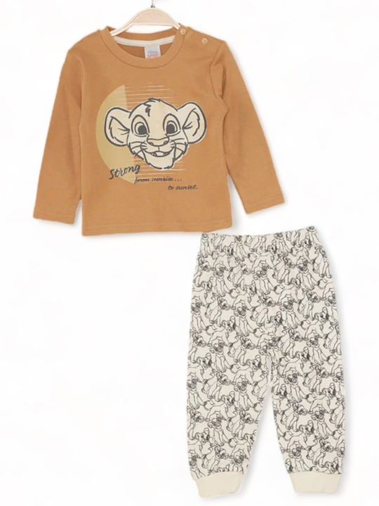 Disney Kids Pyjamas Cotton Beige