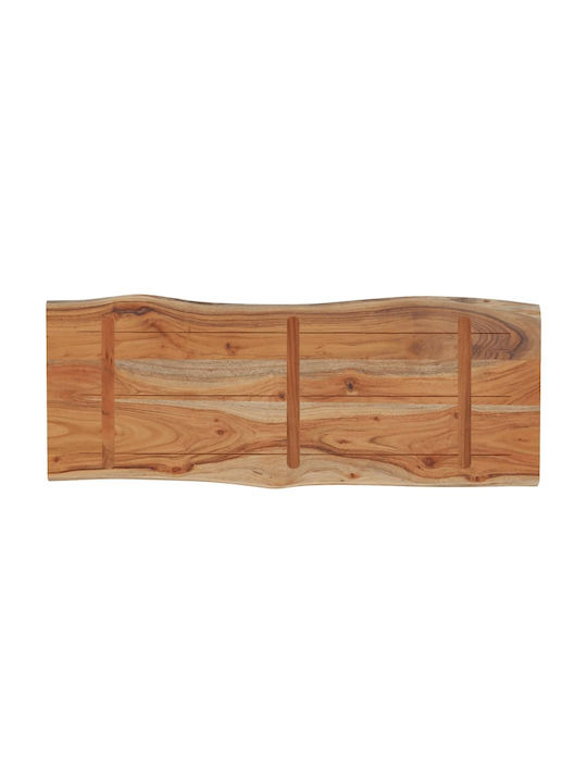 vidaXL Rectangular Table Surface made of Solid Wood in Brown Color 80x40x2.5cm 370610 1pcs