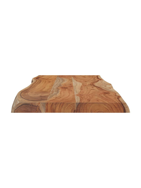 vidaXL Rectangular Table Surface made of Solid Wood in Brown Color 80x40x2.5cm 370610 1pcs