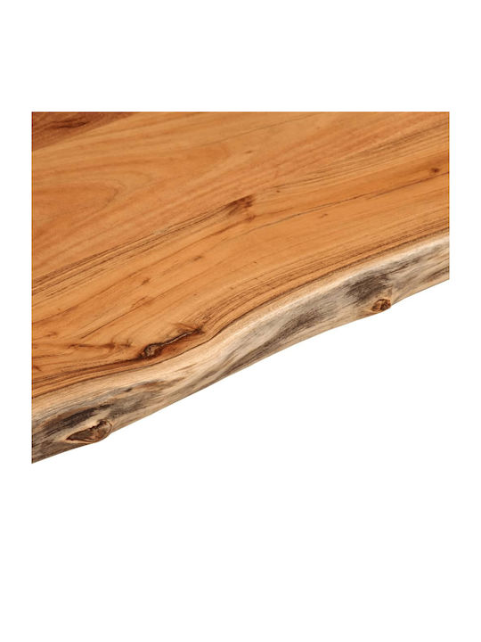 vidaXL Rectangular Table Surface made of Solid Wood in Brown Color 80x40x2.5cm 370610 1pcs