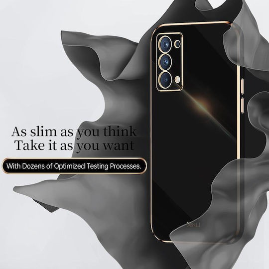 Oppo Reno5 4g Xinli Gerade 6d Vergoldeter Rand Tpu Stoßfeste Hülle Weißdornrot