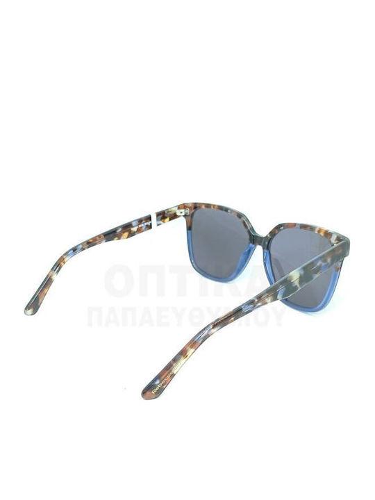 Rebecca Blu Rk06 Women's Sunglasses with Brown Tartaruga Plastic Frame and Blue Lens RB8816 RK06